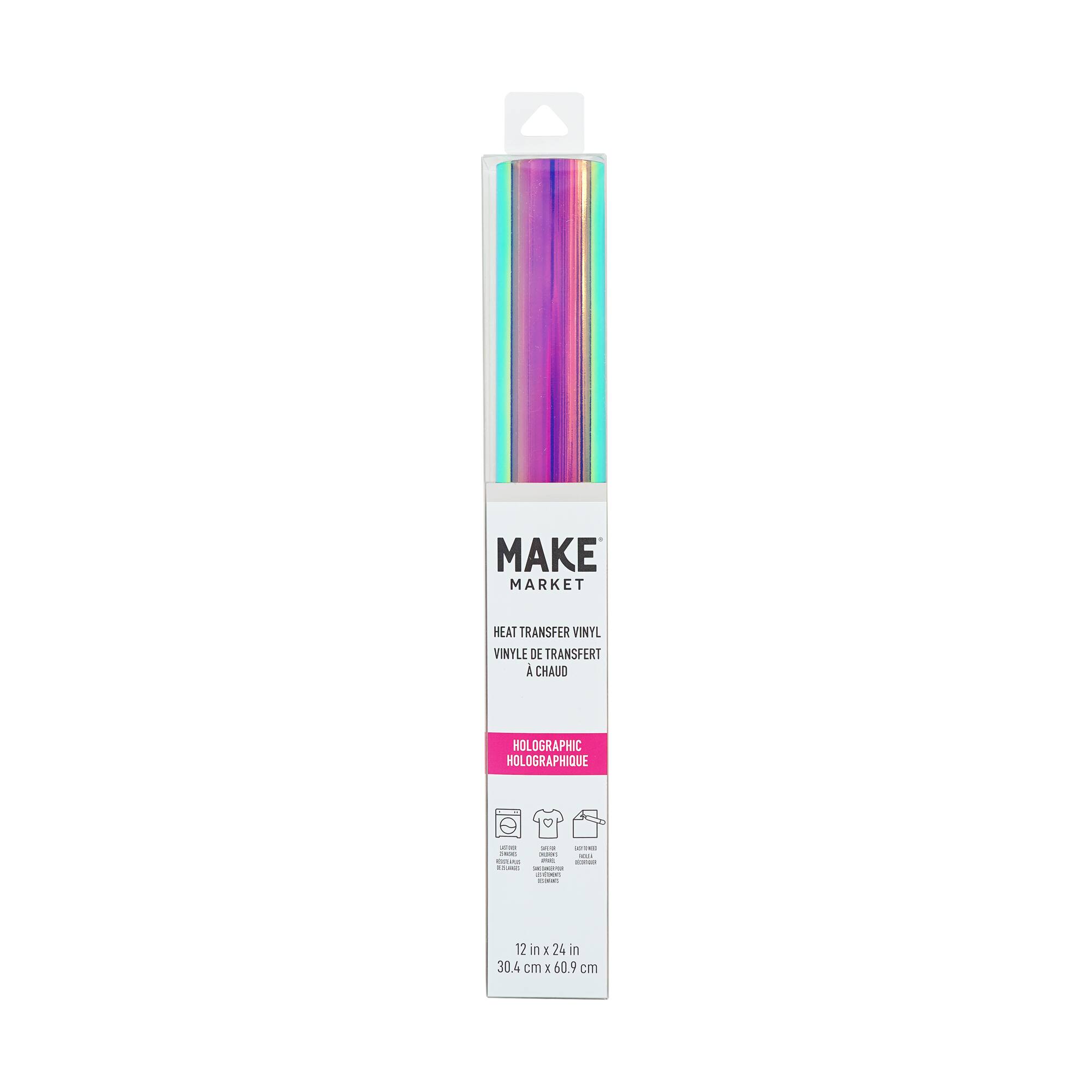 Hibiscus Holographic Heat Transfer Vinyl by Make Market®